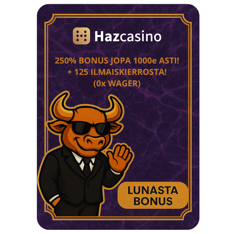 Haz Kasino ilmaiskierrosbonukset ja kampanjat